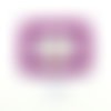 1 boucle de ceinture en velours lilas - 56x41mm - abd290