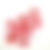 9 boutons en résine rouge - taille diverse - abd309