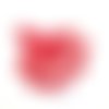 17 boutons en résine rouge et rose dessous - 17mm - abd311