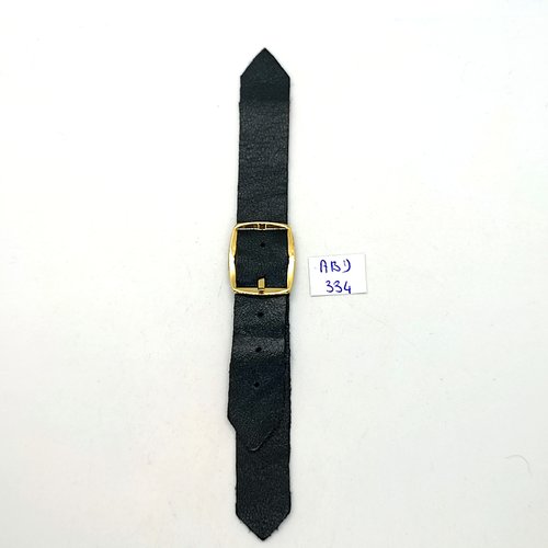1 bouton brandebourg en cuir vert foncé - 14,5cm fermé - abd334