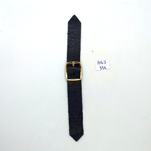 1 bouton brandebourg en cuir marron - 14,5cm fermé - abd334