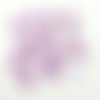 15 boutons en résine lilas (fleur)  - 12mm et 17mm - abd323