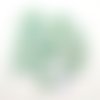 24 boutons en résine vert d'eau - 18mm - abd355