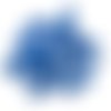 40 boutons en résine bleu - 13mm - abd363
