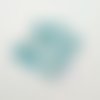 9 boutons en résine bleu - 15mm et 18mm - abd380