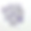 8 boutons en résine lilas dégradé - 17/18mm - abd394