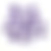 18 boutons en résine lilas foncé - 18x18mm et 13x13mm - abd395