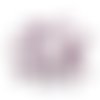 40 boutons en résine lilas -  10mm - abd432