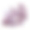 32 boutons en résine lilas -  10mm et 15mm - abd436