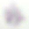 14 boutons en résine lilas -  13mm - abd433