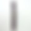 1 bouton brandebourg en cuir marron - 15,5cm fermé - abd421