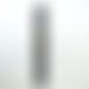 1 bouton brandebourg en cuir gris foncé - 16cm fermé - abd421