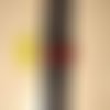 1 ceinture de 43cm avec une boucle jaune et rouge - 6,5cm - abd425