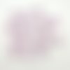20 boutons fantaisie en résine rose (coeur) - 13mm -  abd448