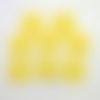 8 boutons en résine jaune - 23mm - abd491