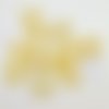 11 boutons en résine jaune clair - 13mm - abd493