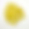 20 boutons en résine jaune - 17mm - abd501