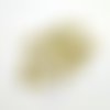 21 boutons en résine jaune et transparent moucheté - 14mm - abd507