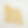 9 boutons en résine jaune et orange - 20mm - abd513