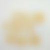 6 boutons en résine jaune et orange - 25mm - abd512
