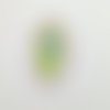 1 thermocollant / écusson à coudre - napperon - blanc vert et bleu