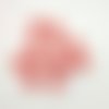 12 boutons en résine rose - 18mm - abd553