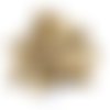 32 boutons en résine marron et beige - 15mm - abd563