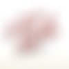 18 boutons en résine vieux rose et blanc - 12mm - abd580