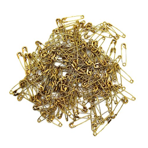 200 épingles à nourrisse doré - 5x23mm - abd728