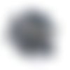 24 boutons en résine noir - 13mm - abd648