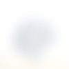 20 boutons fantaisie en résine bleu et blanc (éléphant) - 12mm - abd712
