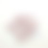 20 boutons fantaisie en résine rouge et blanc (éléphant) - 12mm - abd713