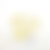 20 boutons fantaisie en résine jaune et blanc (éléphant) - 12mm - abd714