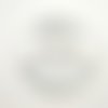 1 boucle de ceinture coulissante en résine gris dégradé - 81mm - abd769