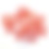 11 boutons en résine rouge - 18mm - abd695