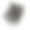33 boutons en résine gris - 11mm - abd706