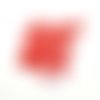 24 boutons en résine rouge clair - 12mm - abd720