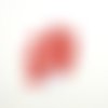 10 boutons en résine rouge clair - 14mm - abd721