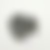 16 boutons en résine gris -11mm - abd741