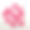 10 boutons en résine rose bonbon - 15mm - abd774