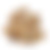 20 boutons en coco marron - 21mm et 18mm - tr4273
