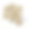 8 boutons en résine doré et blanc - 10mm - tr4265