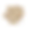 16 boutons en résine beige - 18mm - tr4270