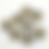 8 boutons en résine marron foncé et beige - 23mm - tr4281
