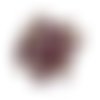 24 boutons en résine marron et violet - entre 8mm et 15mm - tr4289