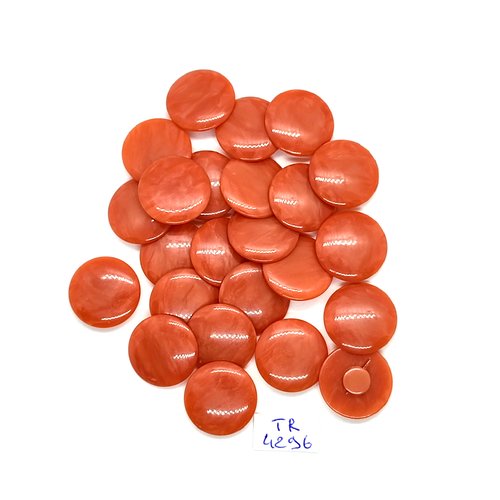 24 boutons en résine vieux rose - 18mm - tr4296