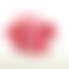 28 boutons en résine rouge - entre 10mm et 14mm - abd868