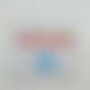 1 thermocollant / écusson à coudre bleu clair - triangle - 3cm