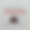 1 thermocollant / écusson à coudre bordeaux - triangle - 3cm