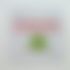 1 thermocollant / écusson à coudre vert - triangle - 3cm